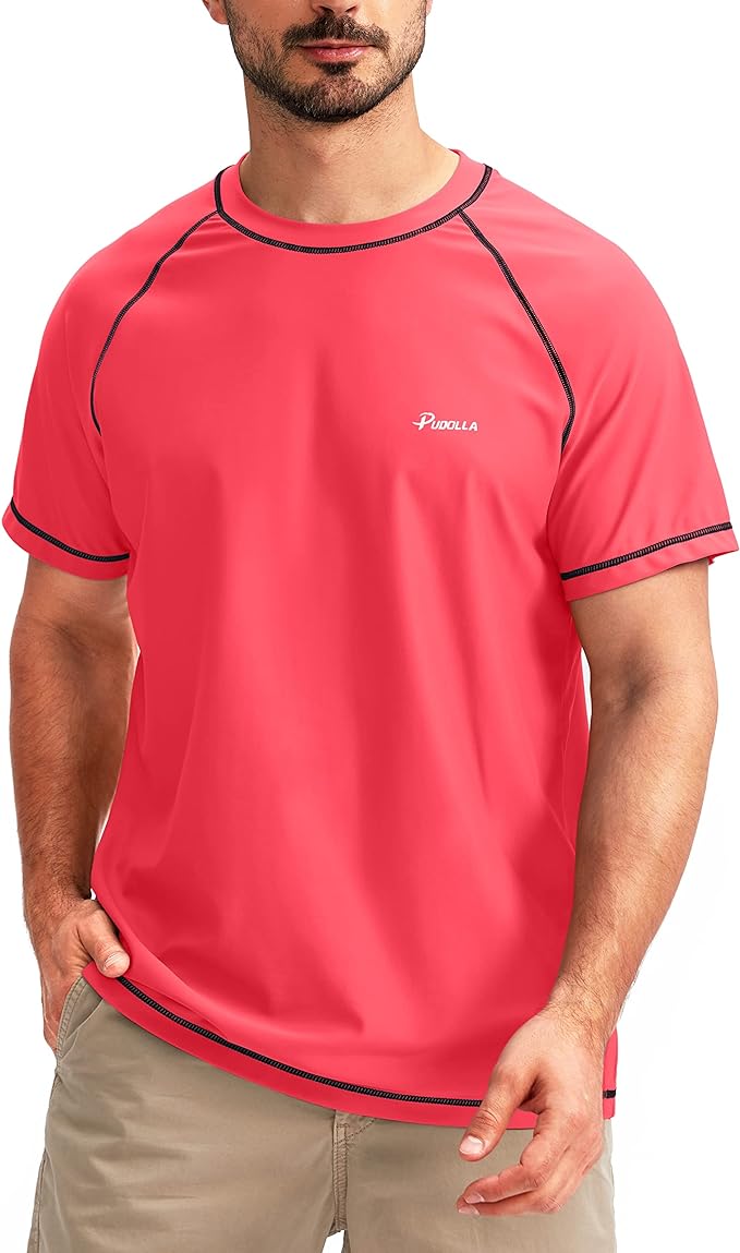 Splash in Style Swim Shirts For Fat Guys To Boost Confidence Fake